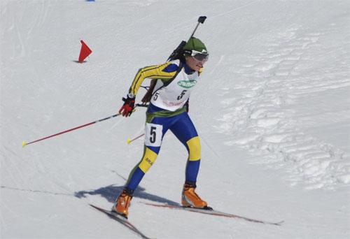 Mirlene Picin acertou todos os 10 tiros na prova de domingo da primeira etapa da IBU Cup em Idre Fijal, na Suécia / Foto: Divulgação